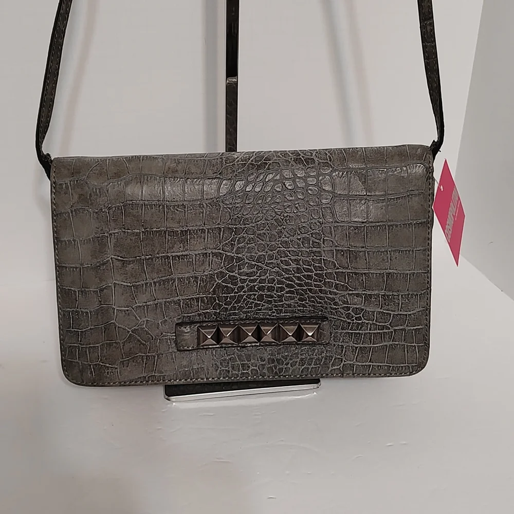 New Gray Cosmopolitan Crossbody Clutch Bag